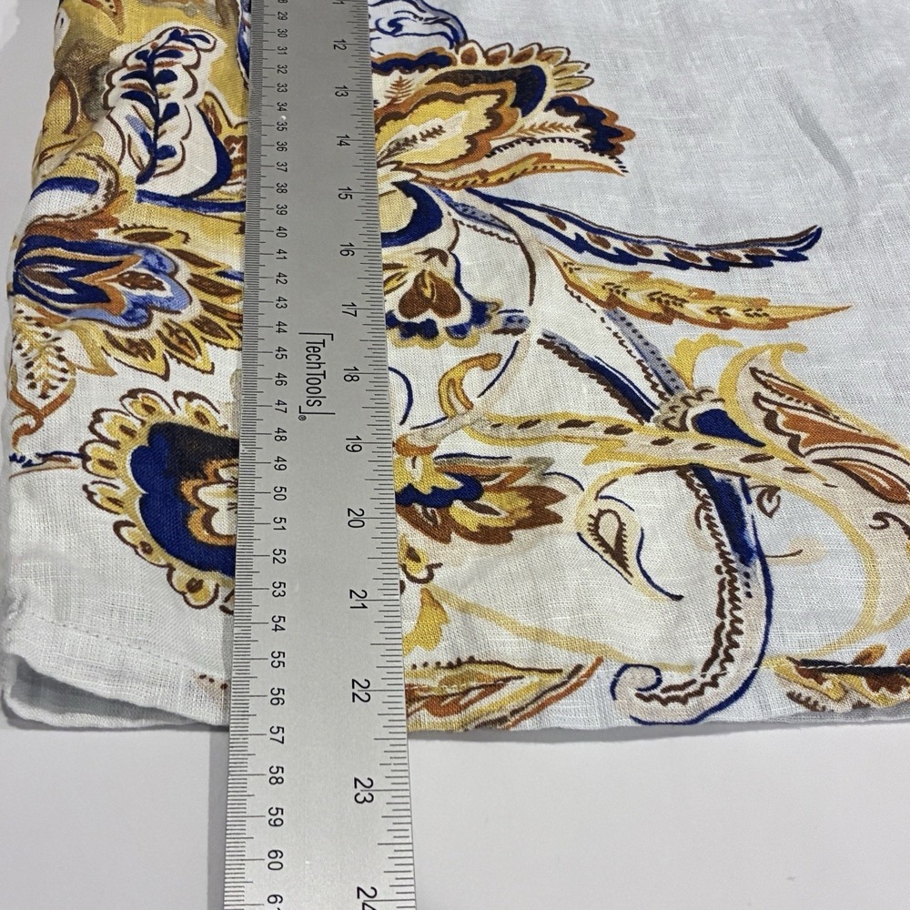 Joie 100% Linen Pastel Blue Floral Sleeveless Top Womens XL Coastal Beach Resort - Picture 10 of 10